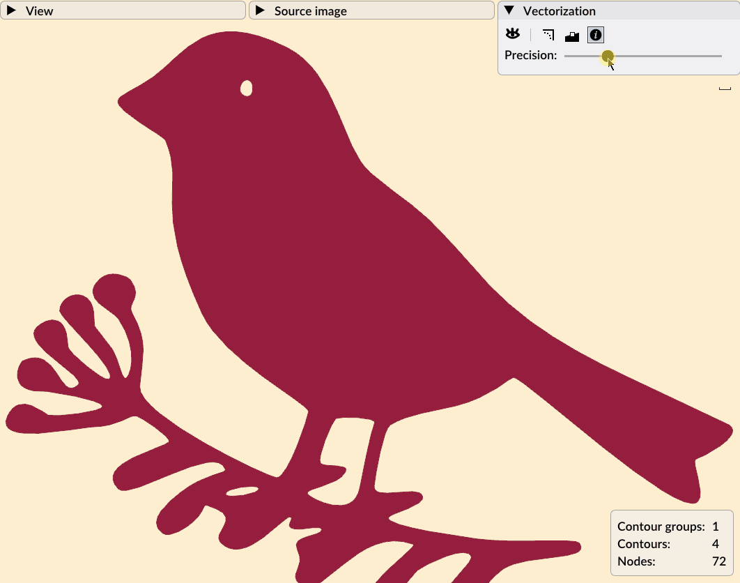 Animation of the Precision slider