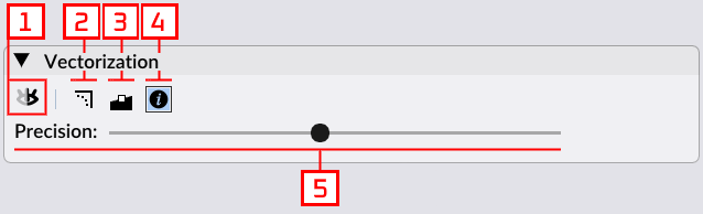 application's vectorization panel