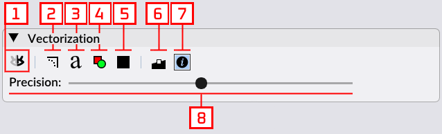 application's vectorization panel