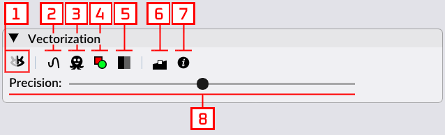 application's vectorization panel