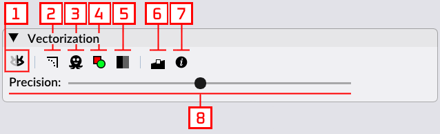 application's vectorization panel