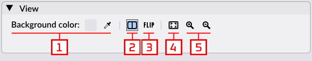 application's view panel